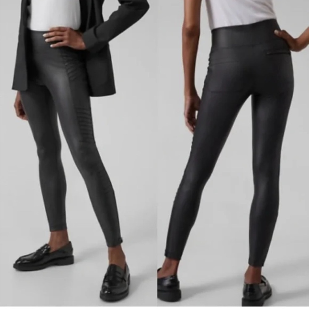 Athleta Delancy Gleam Moto Leggings